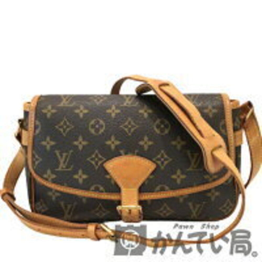 LOUIS VUITTON Sologne Shoulder Bag Monogram Leather Brown Crossbody